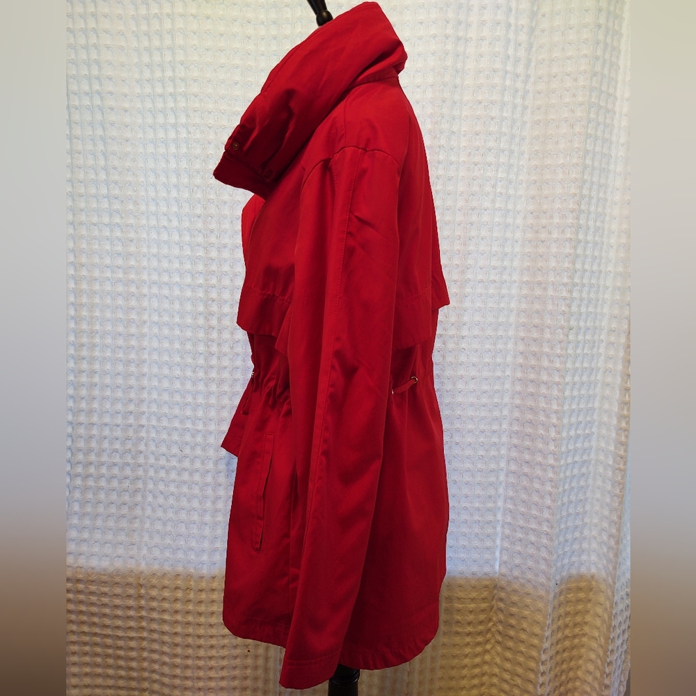 Jones New York XL Red Trench Coat - Picture 2 of 8